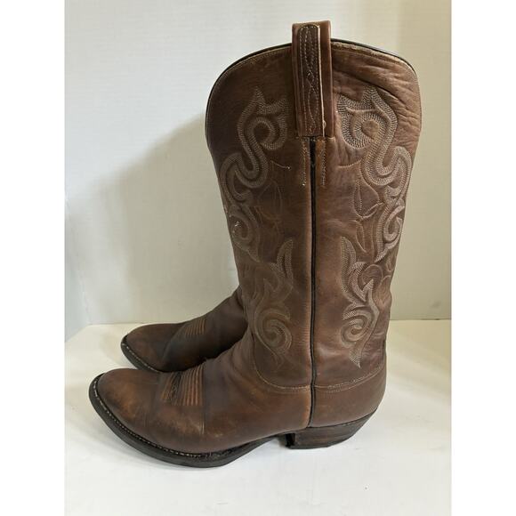 Lucchese Handmade Cowboy Boots – Men’s 11D Chestnut Brown (USA) - Picture 3 of 9
